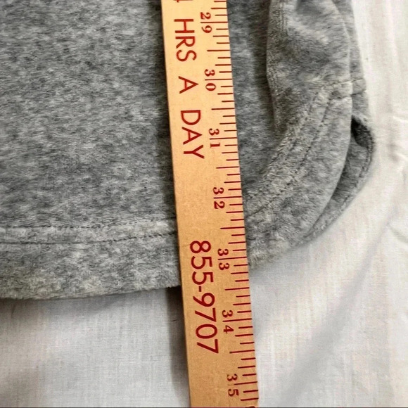 Daily Practice by Anthropologie Off-The-Shoulder Velvet Gray Mini Dress Size S - Picture 11 of 12